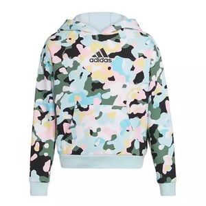 ADIDAS Big Girls LS Fleece Hoodie